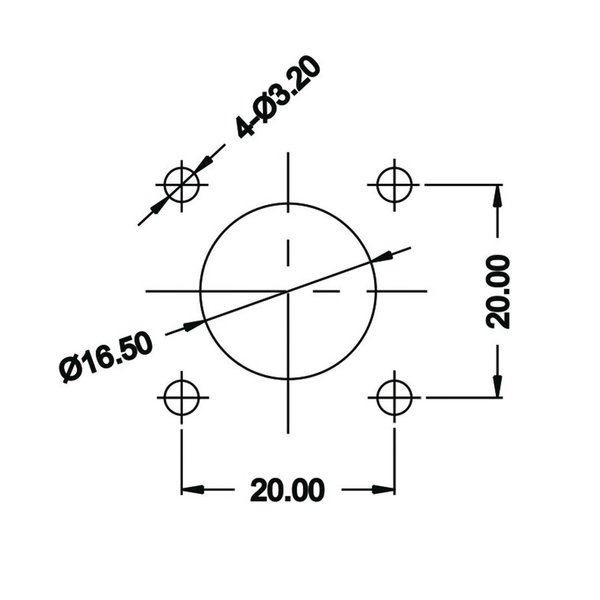 LP-16-J07SX-02-401 LP-16 Multicore Stecker M16 7 pol female socket Square 250 V 5 A